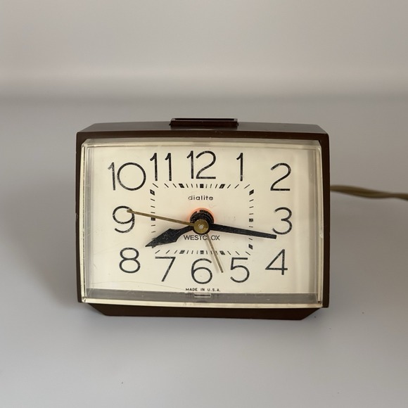 Westclox Brown‎ Bold II Drowse Dialite Model # 22212 Alarm Clock - VTG 1993 - Picture 1 of 7